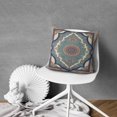 thumbnail image 2 of Stylish Green Boho Throw Pillow Covers - Monaco Rug Carpet Design, 20x20 inch, Set of 2, 2 of 7