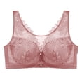 thumbnail image 2 of Gymayou Wire-Free Minimizer Bra for Full Figure Women Thin Breathable Full Coverage Anti-Sagging Bra with Side Support Comfort Bras Brick Red 2XL, 2 of 7