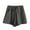 Green#121, variant on YOIAVAIOY Women Casual Elastic Waist Shorts Summer Drawstring High Waisted Shorts with Pockets Loose Cotton Linen Short Pants White M