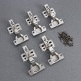 thumbnail image 2 of FUEENIRVA 5 Pcs Fixation Stable Charnière Dissimulée pour Meubles 4.3X2.4X1.6in, 2 of 7