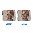thumbnail image 7 of FORMRS 15"-15.6" Laptop Sleeve Protective Case Soft Carrying Quilted Computer Bag Cover, Gray Dog Artist, 7 of 7