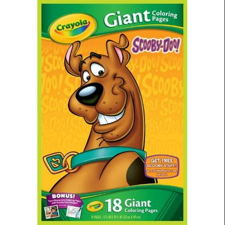 crayola scoobydoo giant coloring pages  walmart