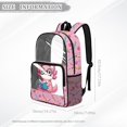 thumbnail image 7 of ZIATUBLES Clear Backpack, Heavy Duty Fabric & PVC Transparent Bookbag with Axolotl Reading Print, Large Capacity See Through Backpack for School College Work Travel Security, 7 of 7