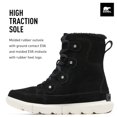 thumbnail image 3 of Botas Sorel Explorer Next Joan impermeables para mujer, color negro 8.5US, 3 of 7