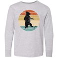 thumbnail image 3 of Inktastic Skateboard Bear Retro Sunset Long Sleeve Youth T-Shirt, 3 of 5