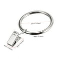 thumbnail image 2 of Uxcell 1.5" Inner Dia Curtain Clip Rings Metal Chrome Plated 30 Pack, 2 of 6