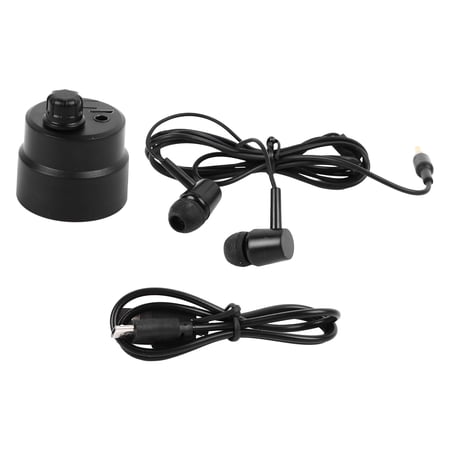 Suodoka Sound Amplifier Multifunctional Enhanced Microphone Audio Ear Listening Device for Through Wall or Door Surveillance High Sensitivity Bug Detector with Built-in Battery for Home Security