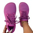 thumbnail image 5 of EKVAHL Women's Orthopedic Barefoot Sneakers, Breathable Mesh Lace Up Trainers, Arch Support Zero Drop Wide Width Hiking Daily Walking Tennis Shoes Purple, 5 of 5