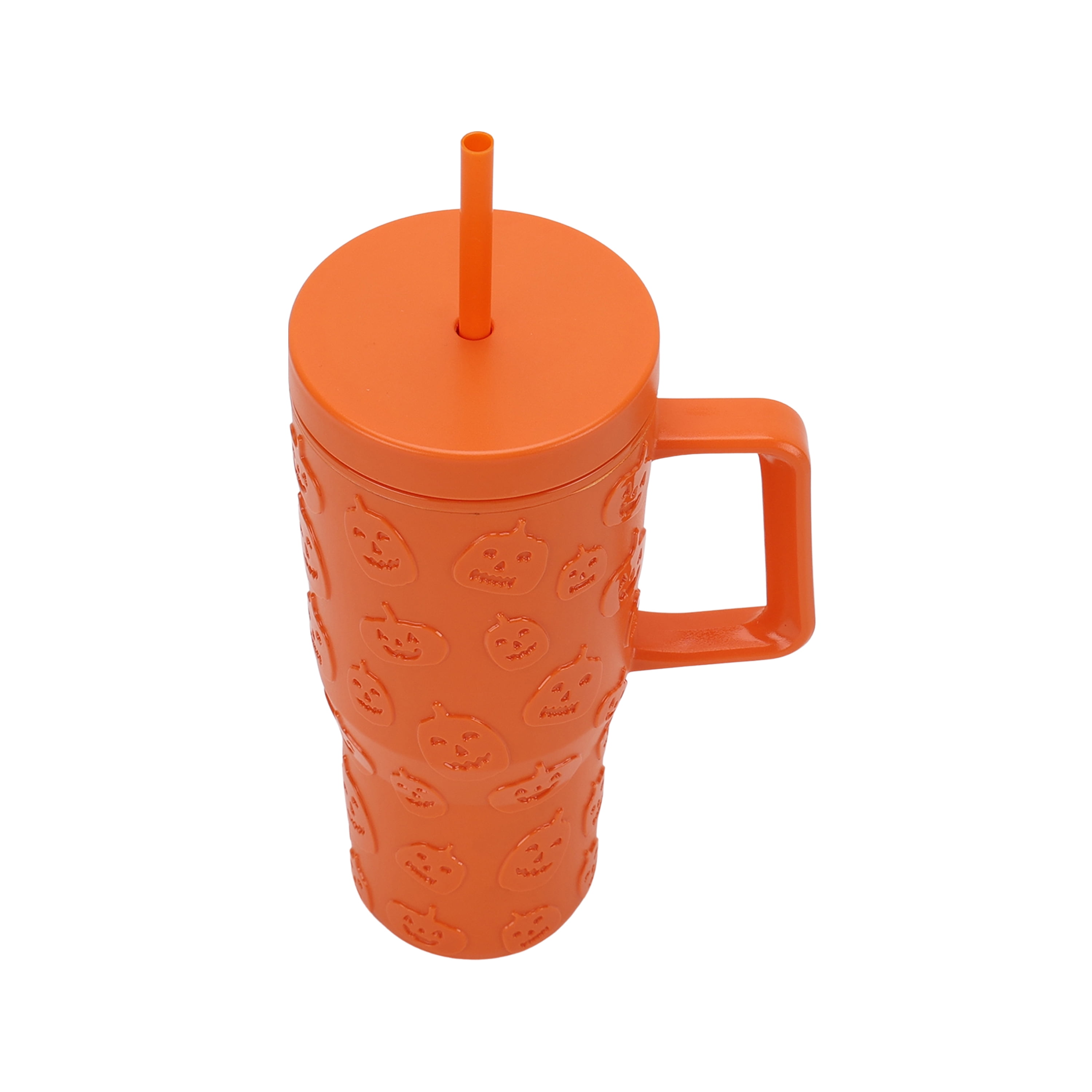 Way To Celebrate 31.6 oz Orange Acrylic Pumpkin Tumbler