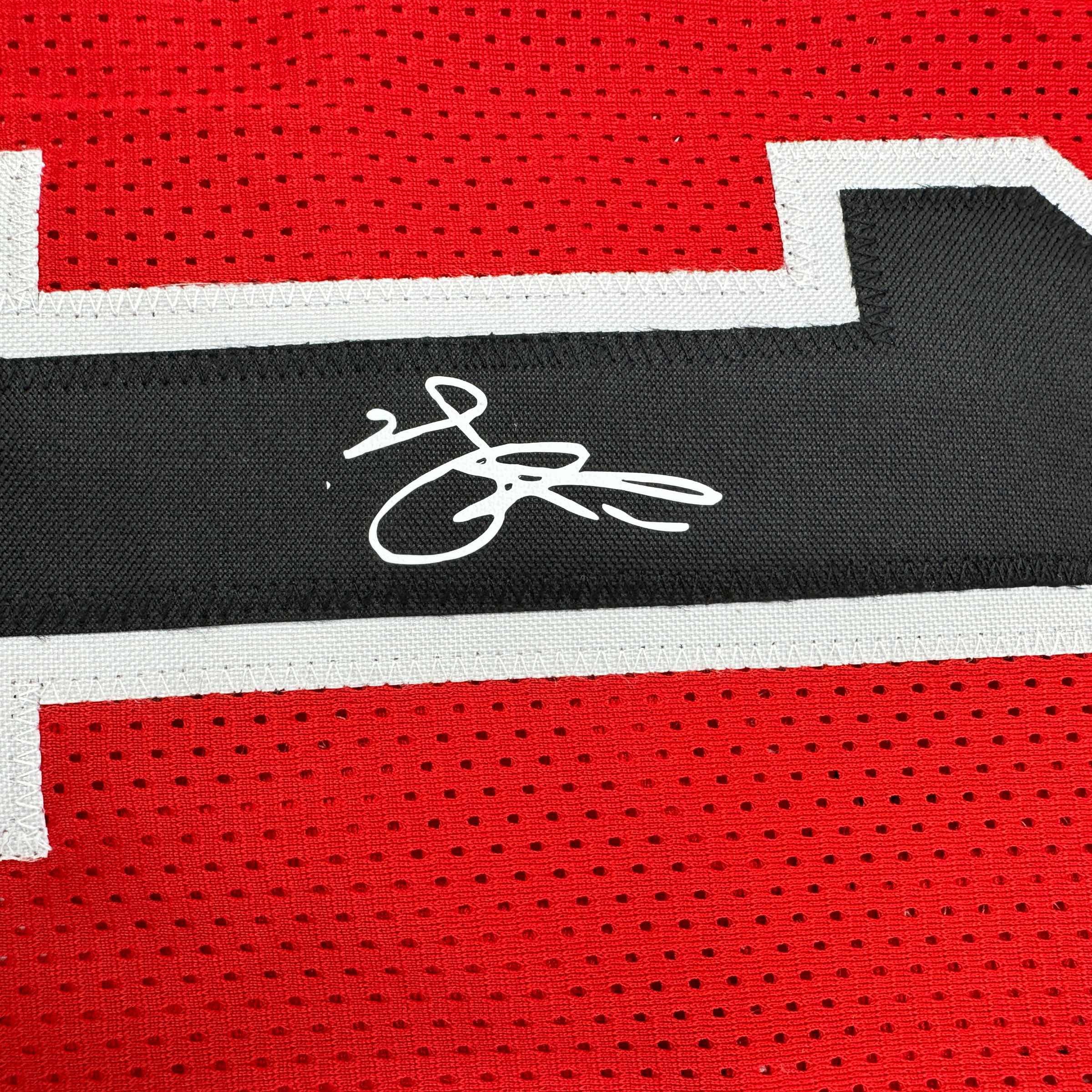 derrick rose autographed basketball