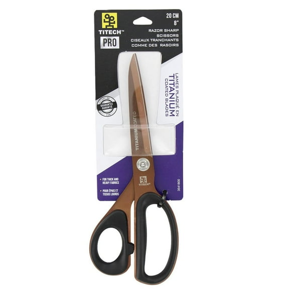 TITECH Pro 8" Dressmaker's Scissors, High Carbon Stainless Steel