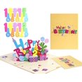 thumbnail image 1 of Birthday Card Gift, 3D Pop Up Greeting Card, DIY Can Be Changed to Any Age Number, 1 of 5