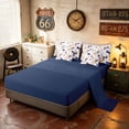 thumbnail image 5 of Manfei Cartoon Patriotic Cat Twin Bedding, US Flag Fireworks Stars Bedding Comforter Set, Red Blue White, Navy Reversible 7-Piece, 5 of 6