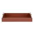 thumbnail image 3 of Kate and Laurel Lipton Decorative Modern Rectangular Tray, 16.5 x 12.25, Red and Gold, Chic Serving Tray for Storage, Organization, and Display, 3 of 8