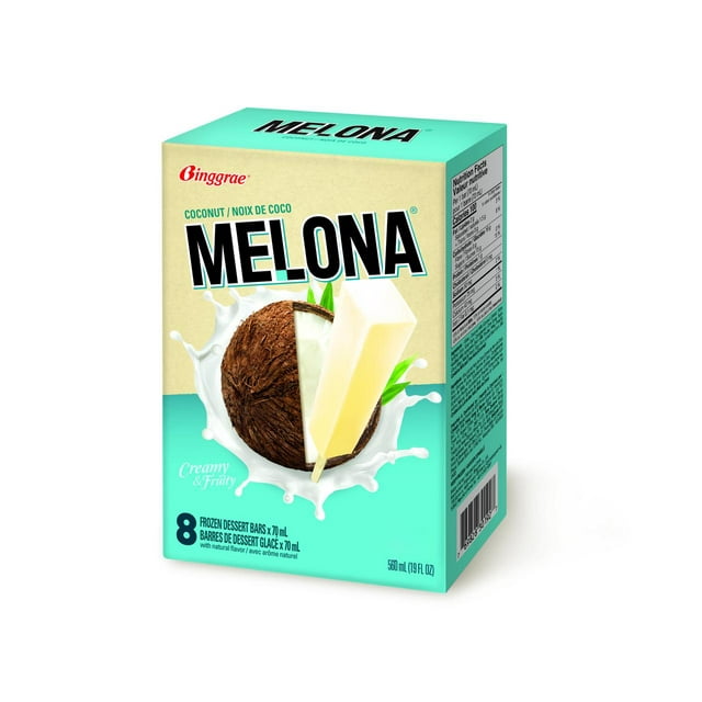 Melona Dairy-Free Ice Cream Bars, Coconut Flavour