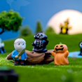 thumbnail image 4 of 10pcs Halloween Miniature Figurines Set - Flying Witch, & Reaper - Resin DIY Decor Accessories for Festive Display, 4 of 5