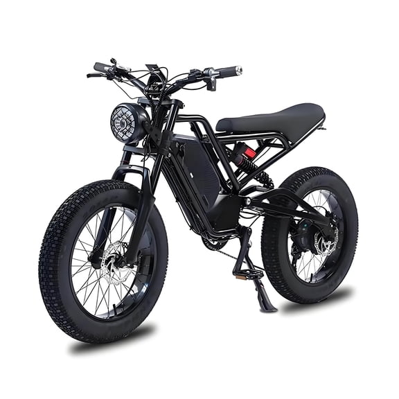 Electric Bike for Adults,1500W Motor,48V 18AH Battery Electric Mountain Bike,20" Tire,Black