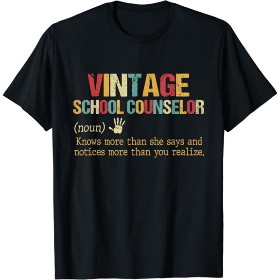 National School Counseling Week School Counselor Definition T-Shirt