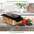 thumbnail image 2 of Vegetable Chopper with Container - 2-in-1 Black - Stainless Steel Veggie Chopper Onion Chopper Vegetable Cutter Food Chopper Onion Dicer - Kitchen Tools and Gadgets, 2 of 7