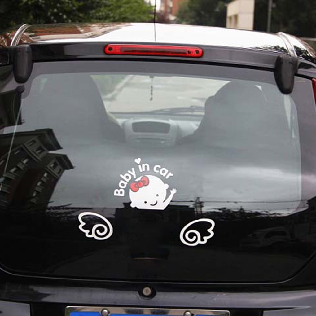 Fashionhome Car Styling 3d Cartoon Car Stickers Reflective Vinyl Baby In Car Warming Sticker Decals On Board Decoration Walmart Canada