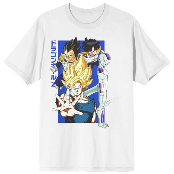 DBZ Classic Group Men's White Crew Neck Tee - S