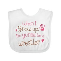 Inktastic Wrestling Future Wrestler Girls Boys or Girls Baby Bib