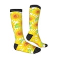 thumbnail image 4 of Lsque Sunflowers2 Printed Crew Socks Men's Women's LightWeight Thin Casual Calf Socks ,Knee High Socks,Cotton Socks, 4 of 9
