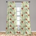 thumbnail image 5 of Flower Curtains 2 Panels Set, Peonies and Tulips Pattern Romantic Feminine Arrangement Pastel Toned Background, Window Drapes for Living Room Bedroom, 56"W X 84"L, Multicolor, by Ambesonne, 5 of 5