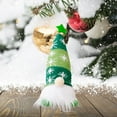 thumbnail image 7 of Hibiscsu 8" Lighted Christmas Gnome Santa, Light Up Elf Holiday Present, Battery Operated Winter Tabletop Christmas Decorations，Green, 7 of 7