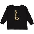 thumbnail image 3 of Inktastic Leopard Print Letter L Boys or Girls Long Sleeve Toddler T-Shirt, 3 of 5