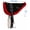 Black Red, variant on Horse Western Fleece Padded Bareback Saddle Pad w/ Cinch Stirrups 39160