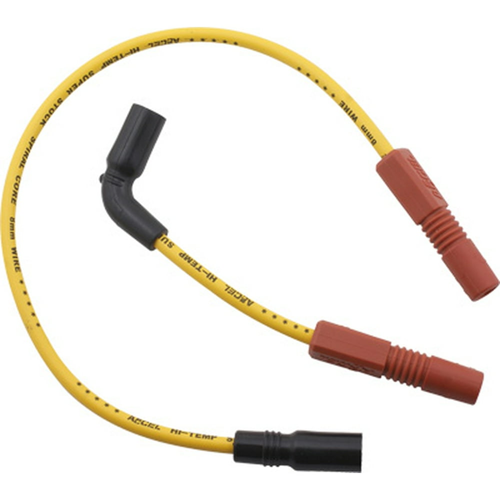 Accel 8mm Spark Plug Wire Set Yellow 171110Y