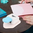 thumbnail image 1 of Perforadora de esquinas, perforadora de agujeros para manualidades, suministros para scrapbooking, patrón en forma de triángulo para elaboración de Flor triangular, 1 of 8