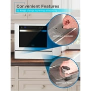 BLACK+DECKER 6-Place Setting Compact Countertop Dishwasher, Accommodates up to 10-In. Dinner Plates, BCD6W