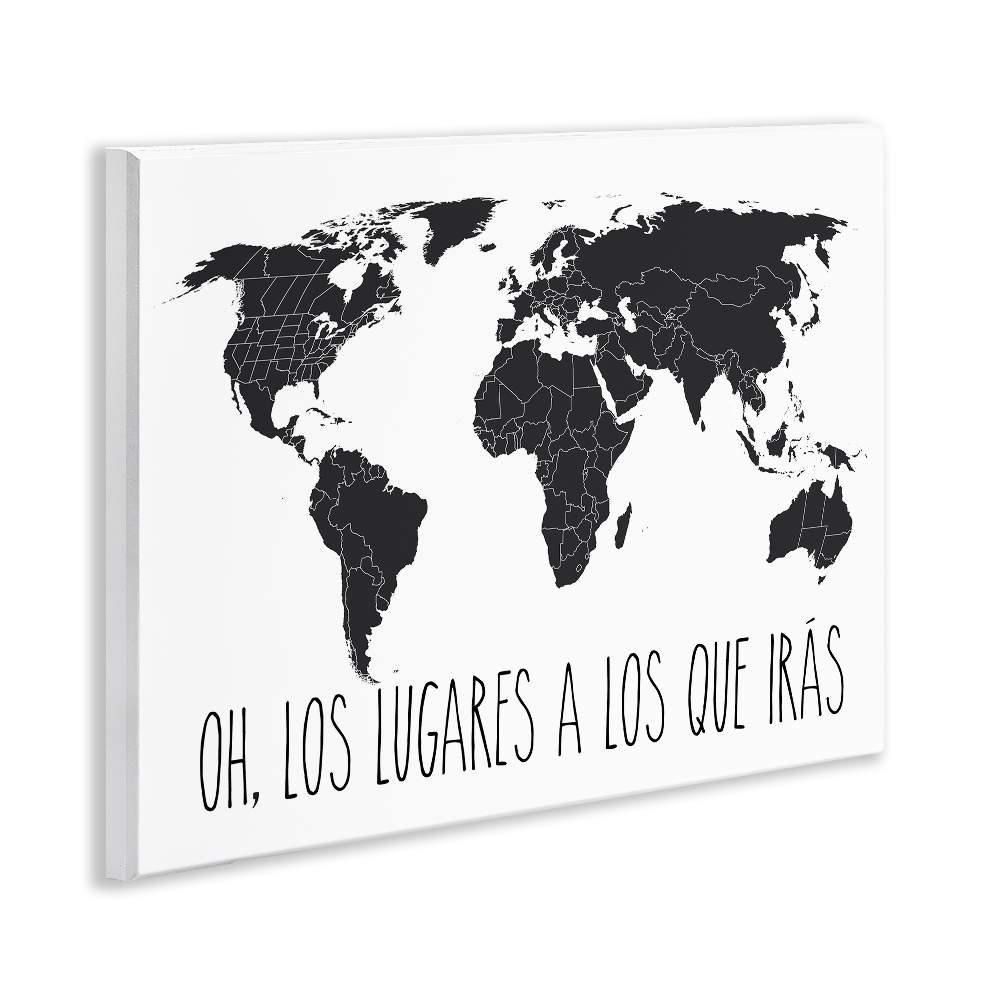 Stupell Industries Los Lugares a Los Que Iras Inspirational Quotes & Sayings Painting Unframed Art Print Wall Art, 14 x 11