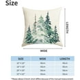 thumbnail image 2 of Spring Dark Green Tree Throw Pillow Covers 18x18 Set of 2 Winter Christmas Nature Forest Outdoor Pillows Cover Xmas Summer Farmhouse Linen Decorative Cushion Case for Couch Bed Decor, 2 of 6