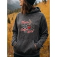 thumbnail image 2 of Casual Coffee Mom Quotes Hoodie for Men and Women, Unisex Pullover Hooded Sweatshirt, Comfortable Cotton Poly Blend, Mom Life Casual Outfit, 2 of 5