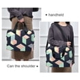 thumbnail image 6 of FORMRS 16" Laptop Bag Carrying Sleeve Case with Handle Travel Shoulder Briefcase, Black Cubes, 6 of 8