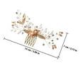 thumbnail image 5 of AURARMLET 2Pcs Golden Bridal Hair Combs Versatile Elegant Hair Pieces for Wedding Decoration, 5 of 8