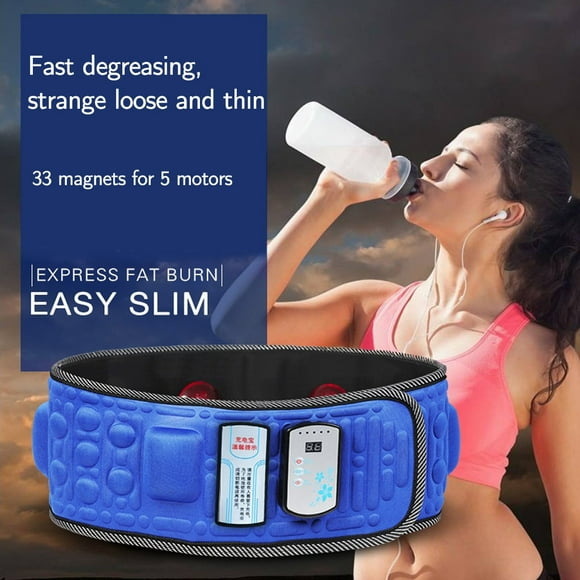 Xihbxyly Cinturón de Masaje Vibratorio, para Adelgazar y Entrenar La Cintura, Controlado Por Microcomputadora, Mejora El Metabolismo y La Circulación, Alivia La Tensión y La Rigidez Muscular, Apto pa