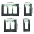 thumbnail image 2 of Yayeee Rocker Switch Wall Plate 3-Gang 6.5"x4.6" Home Decorative Outlet Cover, Green Forest, 2 of 6