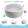 thumbnail image 4 of Hawsaiy Foam Ocean Ball Pit for Baby Infants and Toddlers Ages 1-3, Soft Round Play Area for Indoor/Outdoor Use, No Balls Included, Gray, 4 of 10