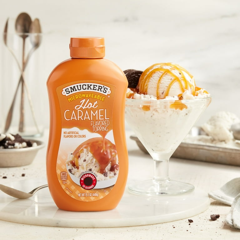 Smucker's Hot Caramel Flavored Sundae Topping Sauce, Microwavable