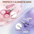 thumbnail image 4 of Small Travel Craft Scissors Set for Sewing Embroidery Paper Cutting Knitting Stainless Steel High Precision Sharp Tip Safety Cases, 4 of 7