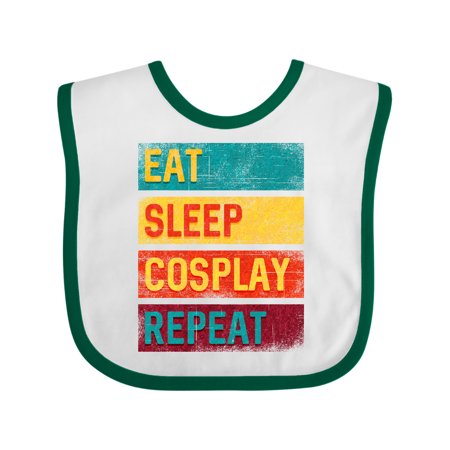 

Inktastic Eat Sleep Cosplay Repeat Gift Gift Baby Boy Bib