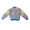 thumbnail image 6 of WOYY Big Girls Sequin Sparkly Jacket Glitter Fashion Gradient Bomber Jacket, Sizes 8-9, 6 of 7