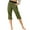 Green, variant on Up to 65% off!Xunlbb Women’s Elastic Waist Summer Solid Casual WithPockets Outing Pants Capris on Clearance,Blue S