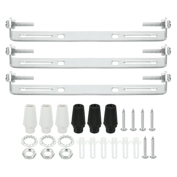 Uxcell Ceiling Light Plate Kit, Light Fixture Mounting Bracket Plate Steel Crossbar 120mm 3
