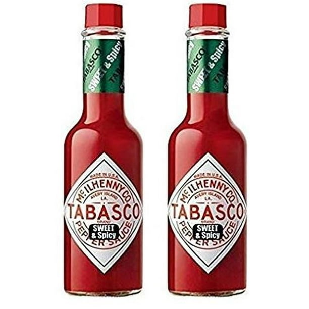Tabasco Sweet & Spicy Pepper Sauce 5 oz (Pack of 2)