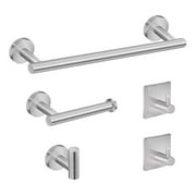 5pcs Bathroom Hardware Set Towel Rack 40cm Stainless Steel